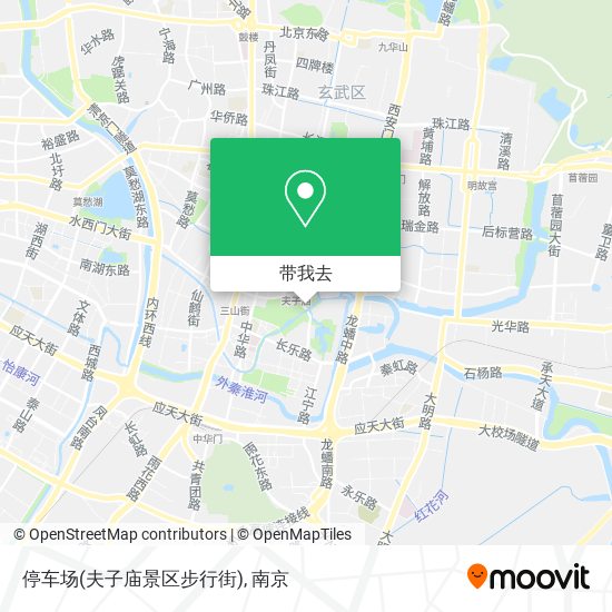 停车场(夫子庙景区步行街)地图