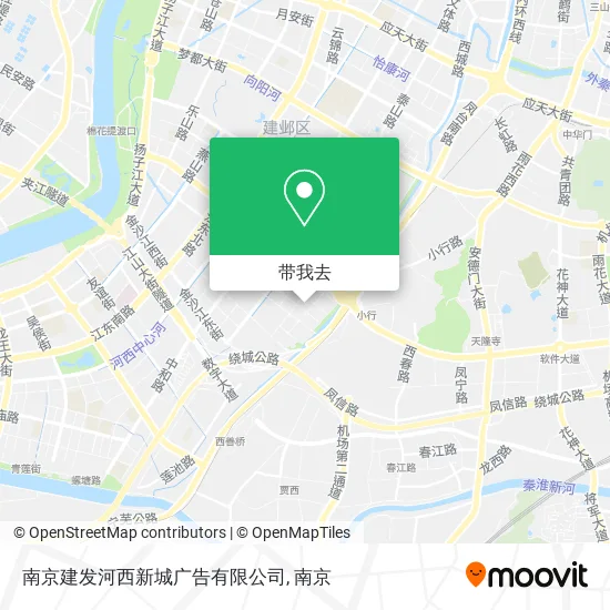 南京建发河西新城广告有限公司地图