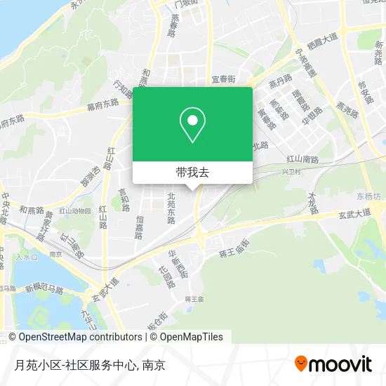 月苑小区-社区服务中心地图