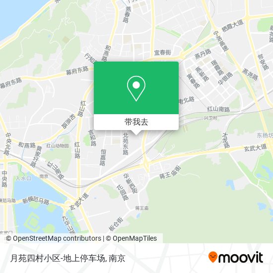 月苑四村小区-地上停车场地图
