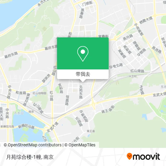 月苑综合楼-1幢地图