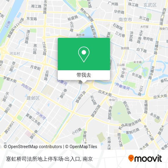 塞虹桥司法所地上停车场-出入口地图