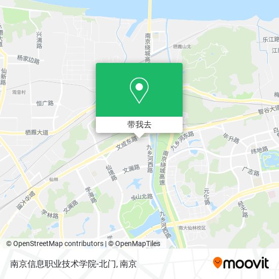 南京信息职业技术学院-北门地图