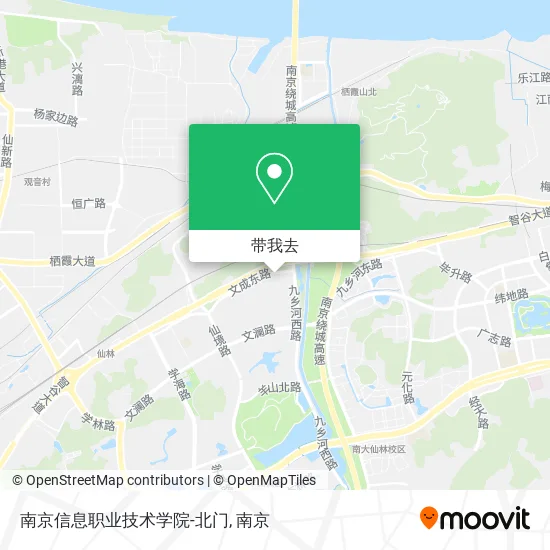 南京信息职业技术学院-北门地图