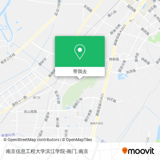 南京信息工程大学滨江学院-南门地图