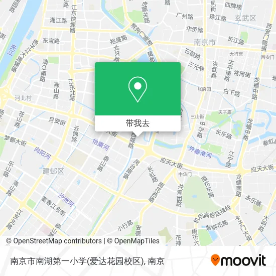 南京市南湖第一小学(爱达花园校区)地图