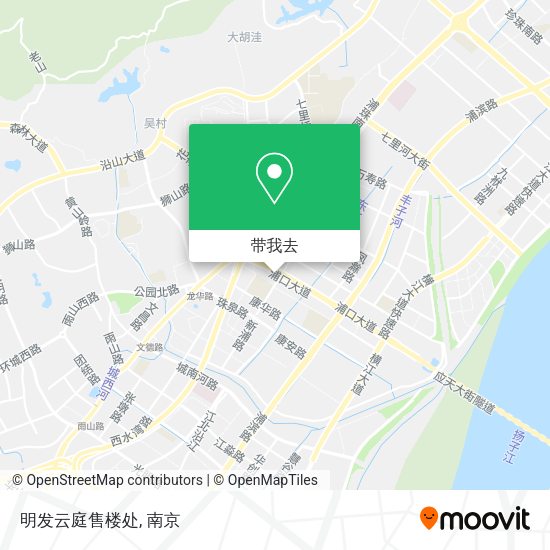 明发云庭售楼处地图