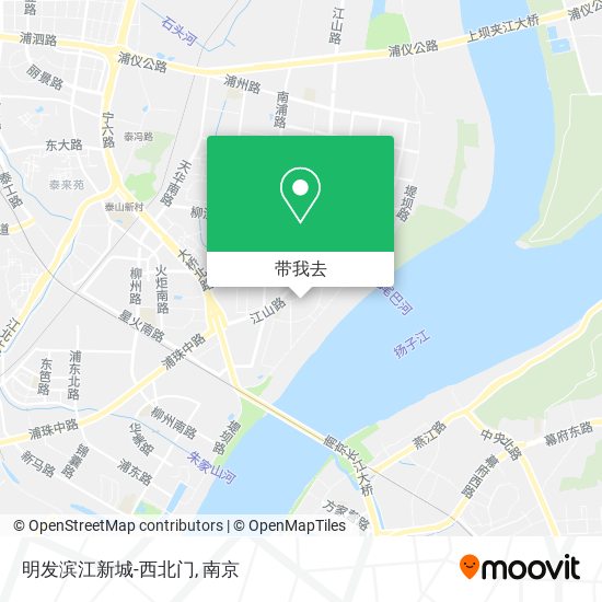 明发滨江新城-西北门地图