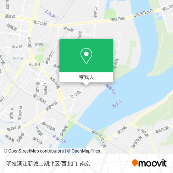 明发滨江新城二期北区-西北门地图