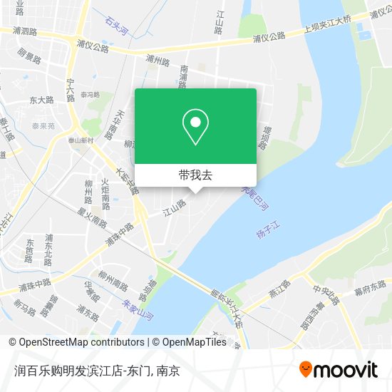 润百乐购明发滨江店-东门地图