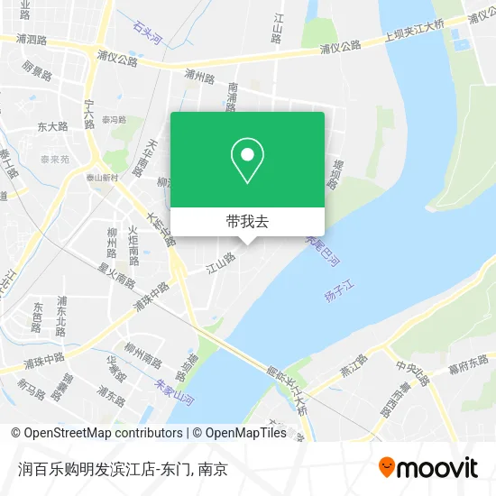 润百乐购明发滨江店-东门地图