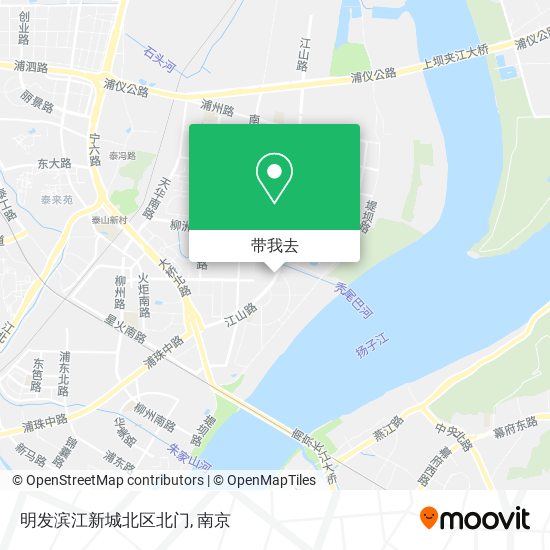 明发滨江新城北区北门地图