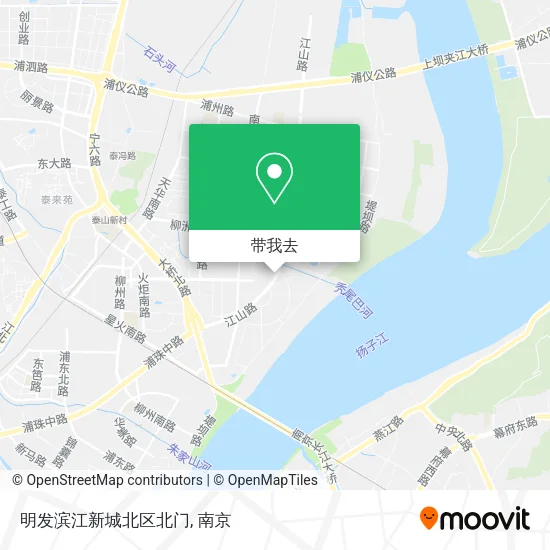 明发滨江新城北区北门地图