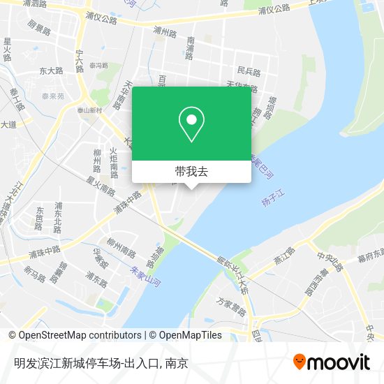 明发滨江新城停车场-出入口地图