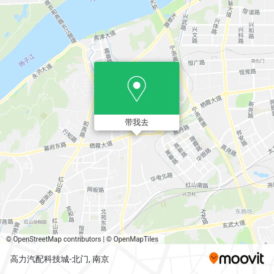 高力汽配科技城-北门地图
