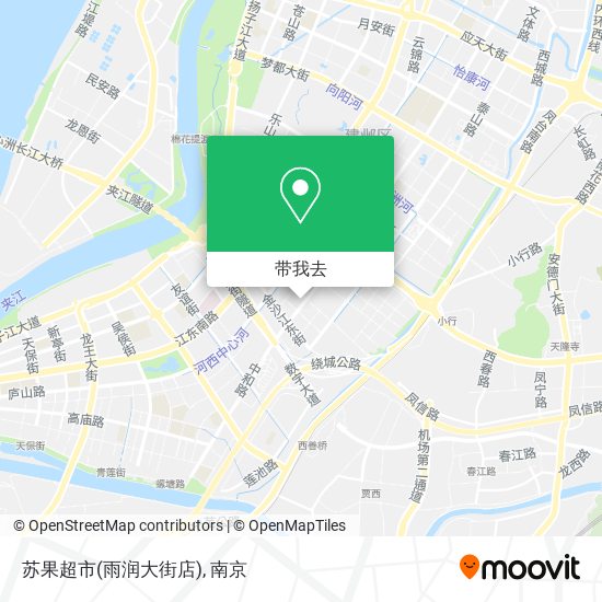 苏果超市(雨润大街店)地图