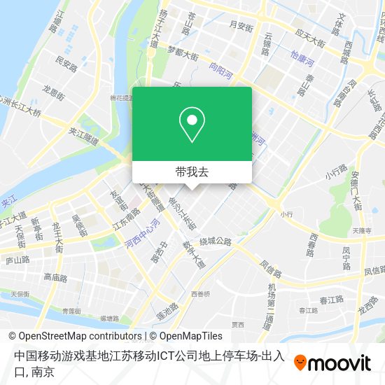 中国移动游戏基地江苏移动ICT公司地上停车场-出入口地图