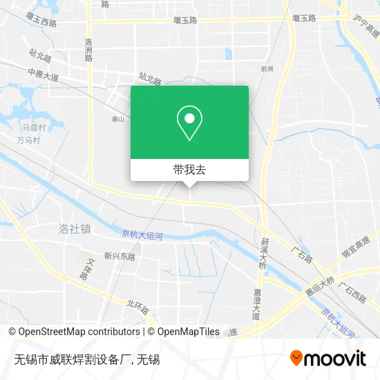 无锡市威联焊割设备厂地图