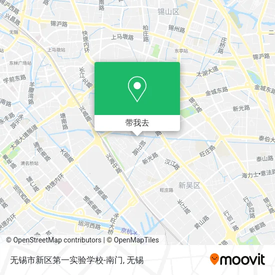 无锡市新区第一实验学校-南门地图