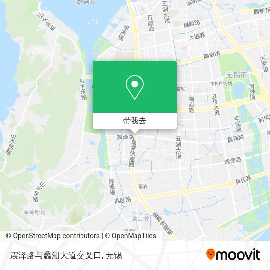 震泽路与蠡湖大道交叉口地图