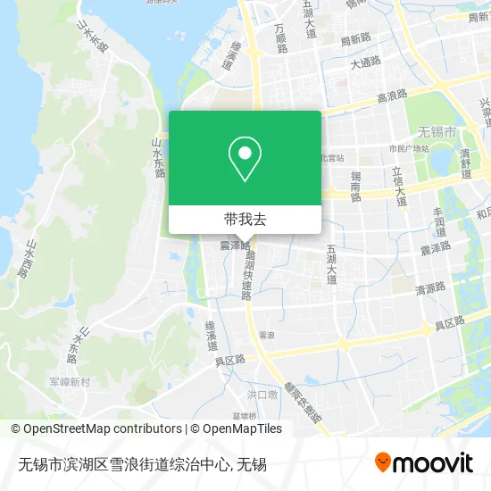 无锡市滨湖区雪浪街道综治中心地图