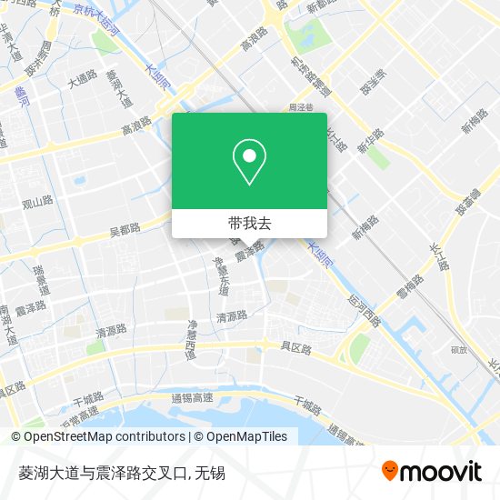 菱湖大道与震泽路交叉口地图