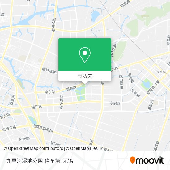 九里河湿地公园-停车场地图