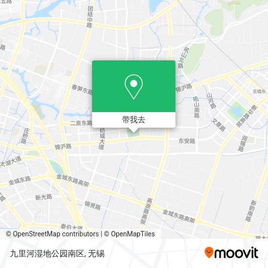 九里河湿地公园南区地图