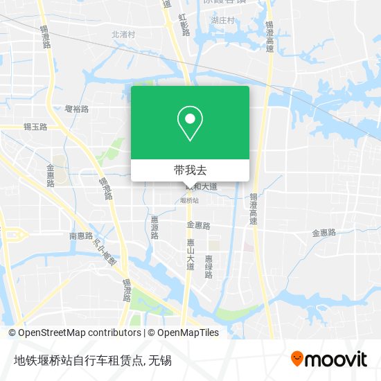 地铁堰桥站自行车租赁点地图