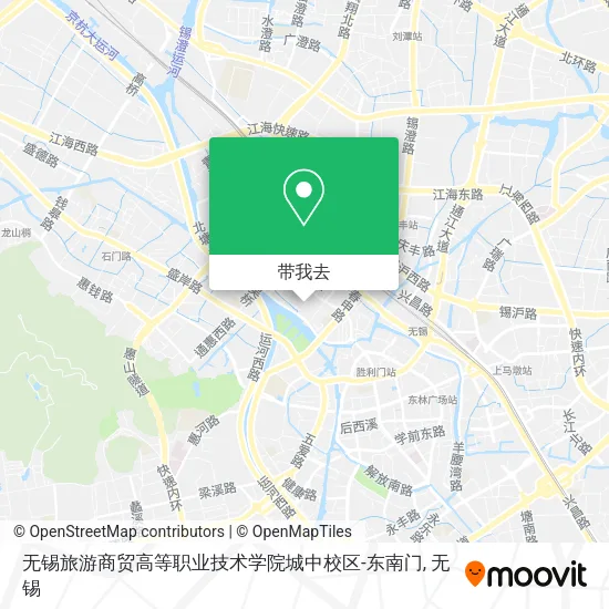 无锡旅游商贸高等职业技术学院城中校区-东南门地图