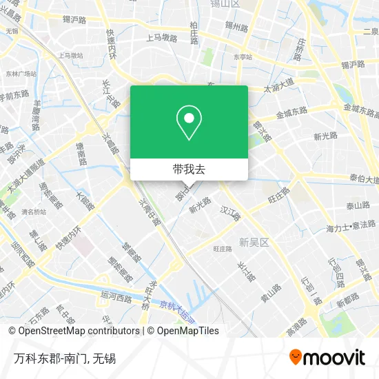 万科东郡-南门地图