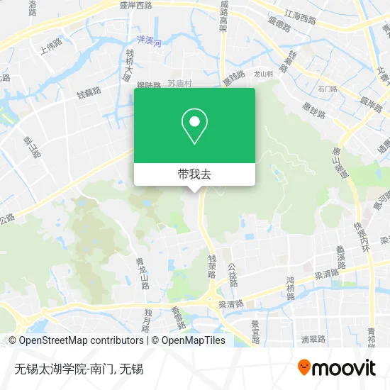 无锡太湖学院-南门地图