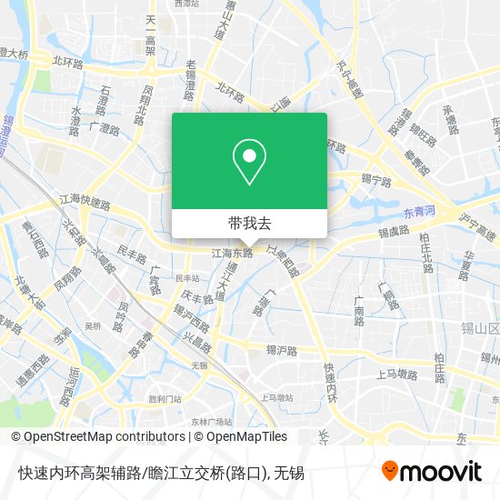 快速内环高架辅路/瞻江立交桥(路口)地图