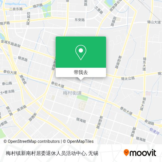 梅村镇新南村居委退休人员活动中心地图