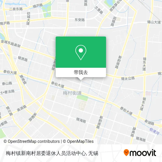 梅村镇新南村居委退休人员活动中心地图
