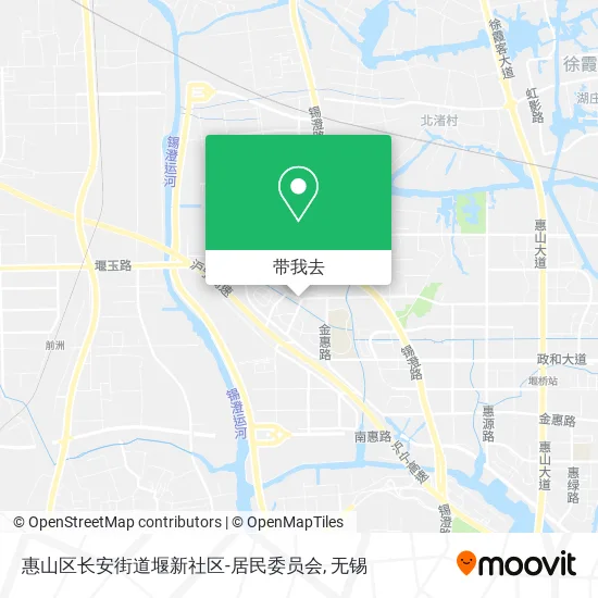 惠山区长安街道堰新社区-居民委员会地图