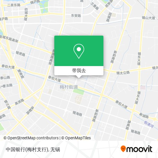 中国银行(梅村支行)地图