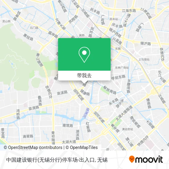 中国建设银行(无锡分行)停车场-出入口地图