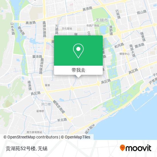 贡湖苑52号楼地图