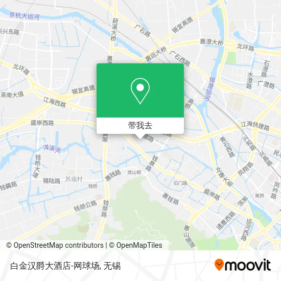 白金汉爵大酒店-网球场地图