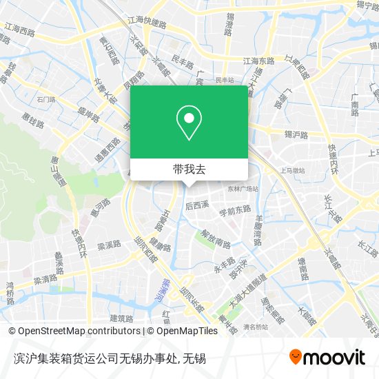 滨沪集装箱货运公司无锡办事处地图