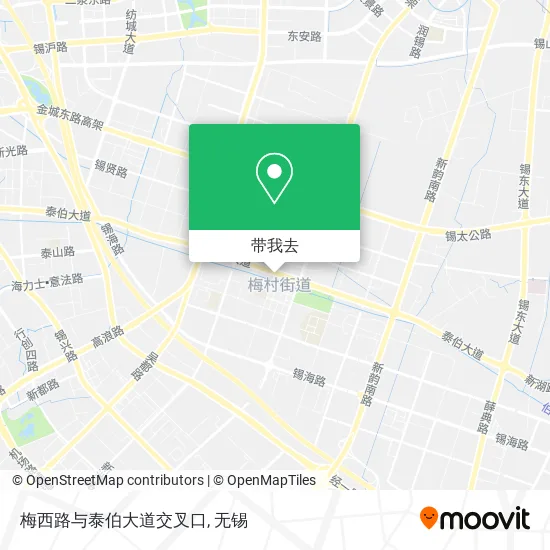 梅西路与泰伯大道交叉口地图