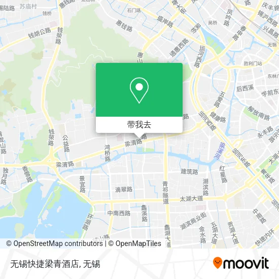 无锡快捷梁青酒店地图