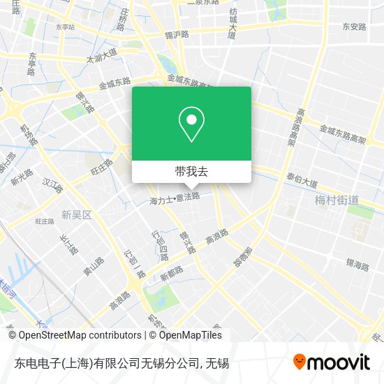 东电电子(上海)有限公司无锡分公司地图