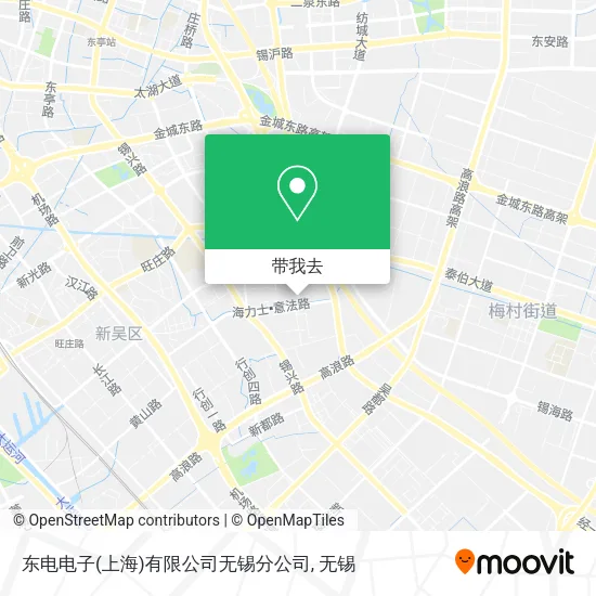 东电电子(上海)有限公司无锡分公司地图