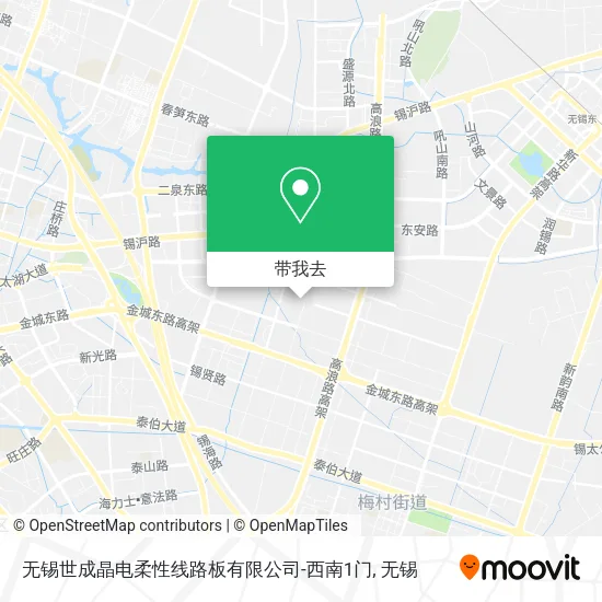 无锡世成晶电柔性线路板有限公司-西南1门地图