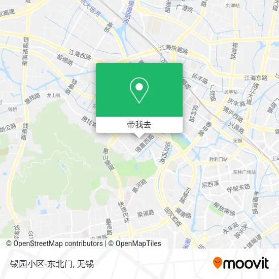 锡园小区-东北门地图