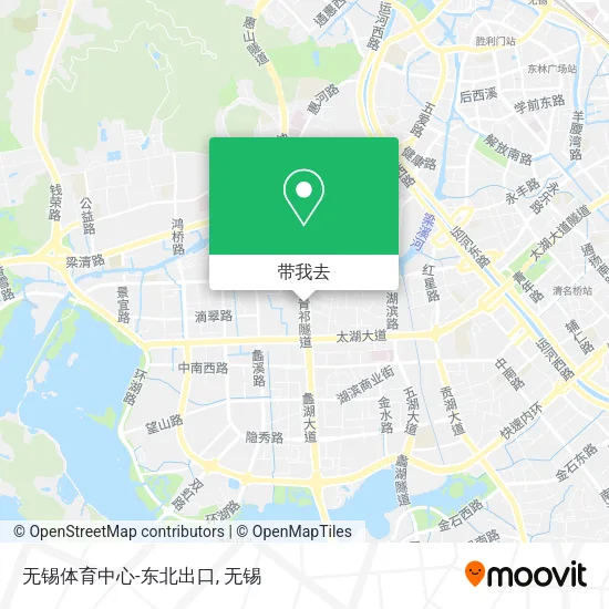 无锡体育中心-东北出口地图