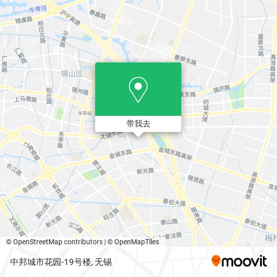 中邦城市花园-19号楼地图