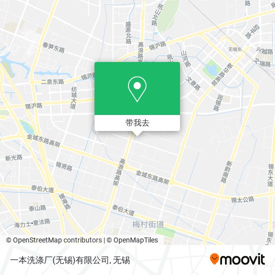 一本洗涤厂(无锡)有限公司地图